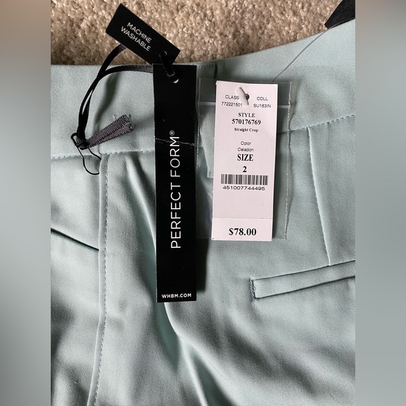 White House Black Market Perfect Form Straight Crop Tailored Work Pant (size 2) - Picture 4 of 5
